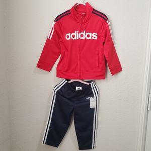 New Adidas Toddler Track Suit Set